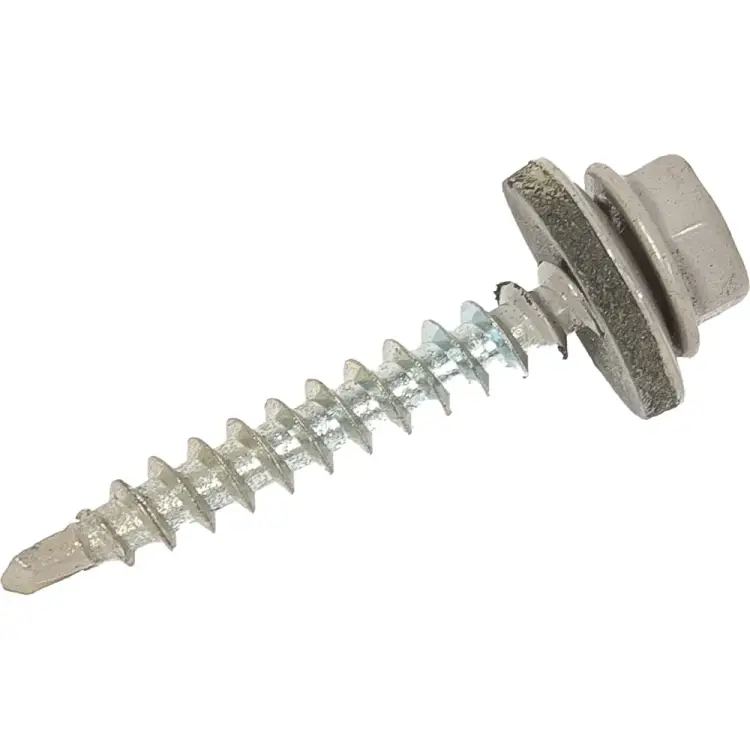 Кровельные саморезы ВИРТУОЗ 4,8х38 мм RAL7004 сигнальный серый 150 шт. 600-05304