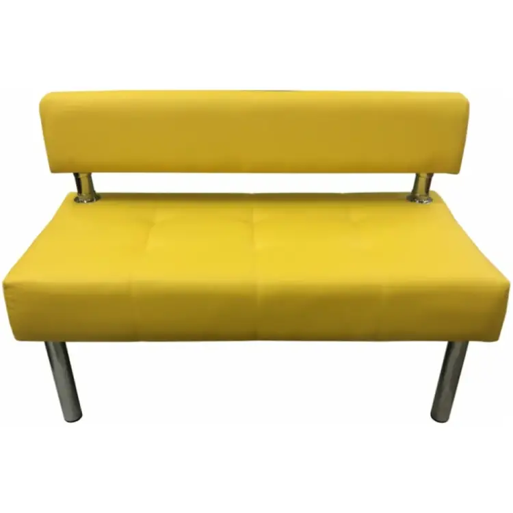 Двухместная секция дивана Мягкий Офис желтая СТР601ЖЛТ