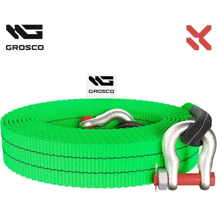 Динамическая стропа для буксировки авто до 3 тонн Grosco BTD0606SL Динамическая стропа для буксировки авто до 3 тонн Grosco BTD0606SL