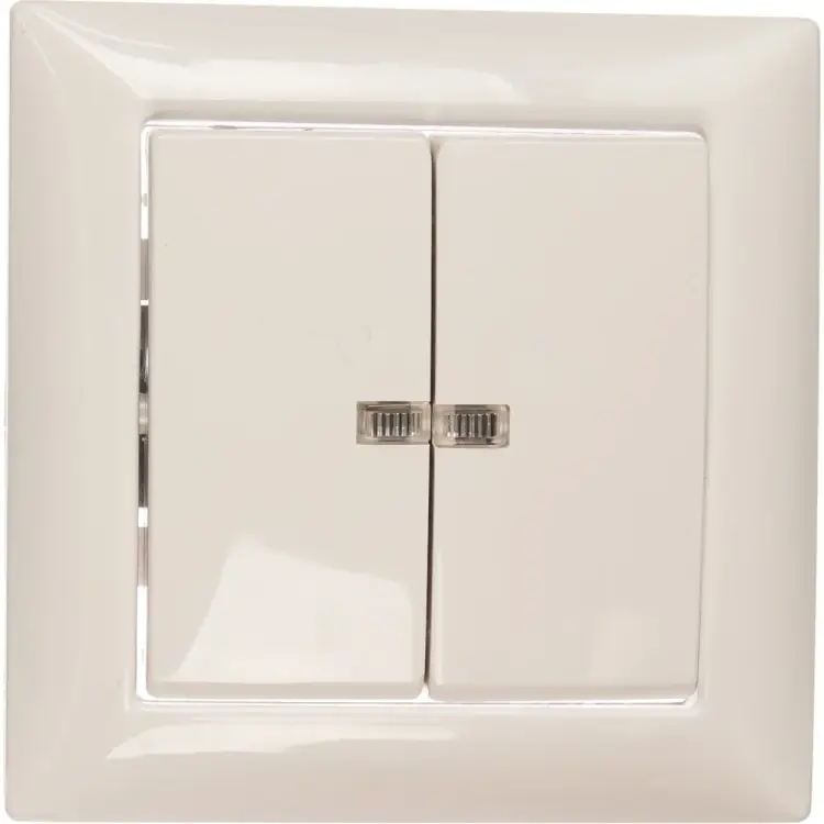 Двухклавишный выключатель Кунцево-Электро СЕЛЕНА С510-397 8104