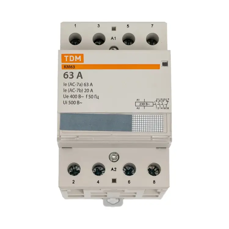 Модульный контактор TDM ELECTRIC КМ63/4-63 SQ0213-0020
