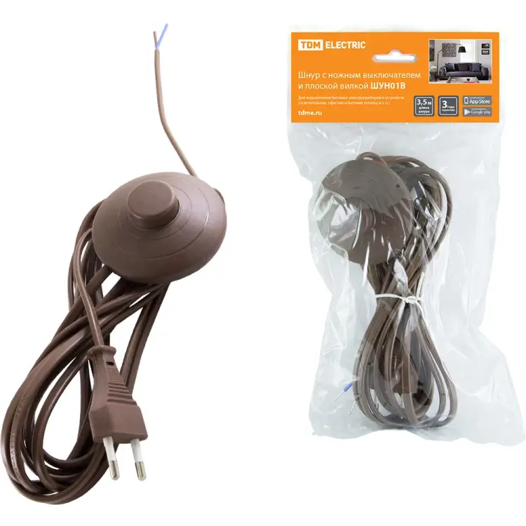 Шнур TDM ELECTRIC ШУН01В ЭКО