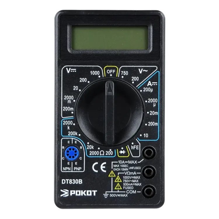 Цифровой мультиметр РОКОТ DT-830В 660-014