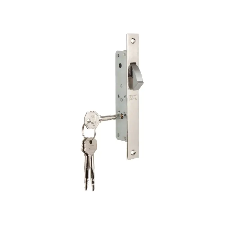 Узкопрофильный крестообразный замок врезной KALE KILIT 201F 8061