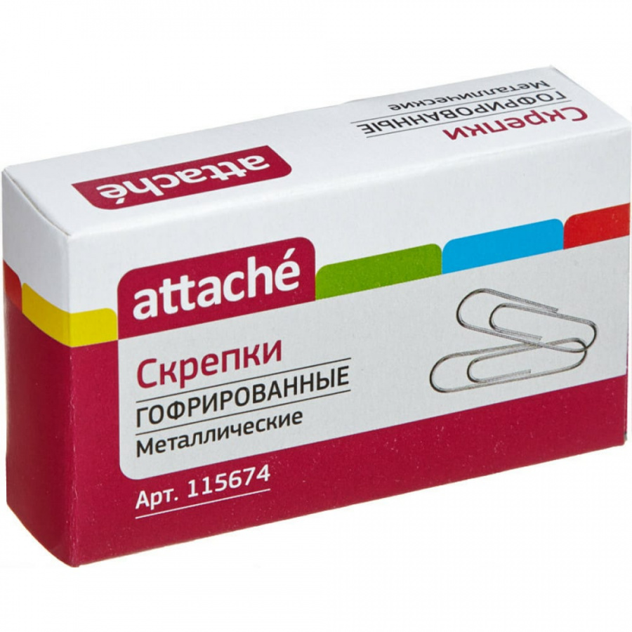 Гофрированные скрепки Attache 115674