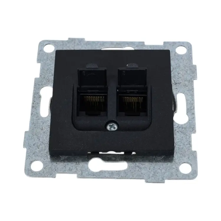 Двойной механизм компьютерной розетки GUSI Electric Bravo С10К2-010