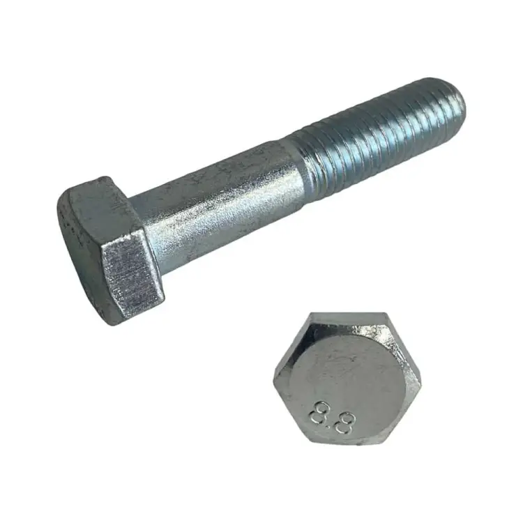 Оцинкованный высокопрочный болт 23 БОЛТА М10x45, DIN931, 10 шт. А02001004532028