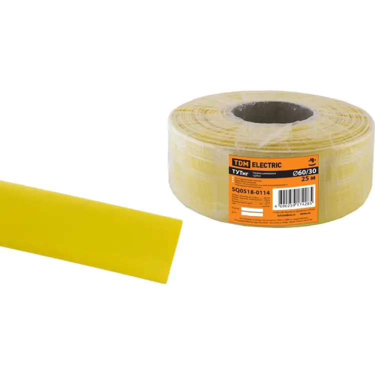 Термоусаживаемая трубка TDM ELECTRIC ТУТнг 60/30 SQ0518-0114