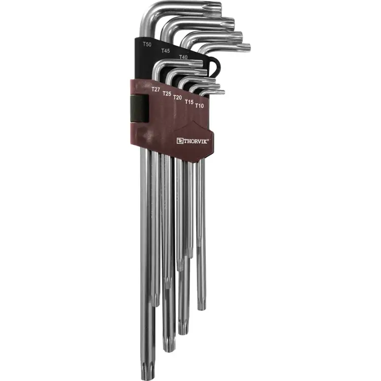 Набор торцевых ключей удлиненных THORVIK TTKL9S 53160 Набор торцевых ключей удлиненных THORVIK TTKL9S 53160
