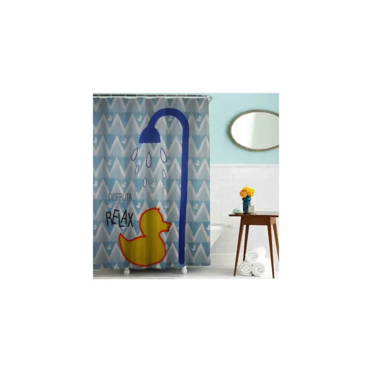 Тканевая шторка для ванной комнаты Melodia della vita MZ-47 Уточка 20817