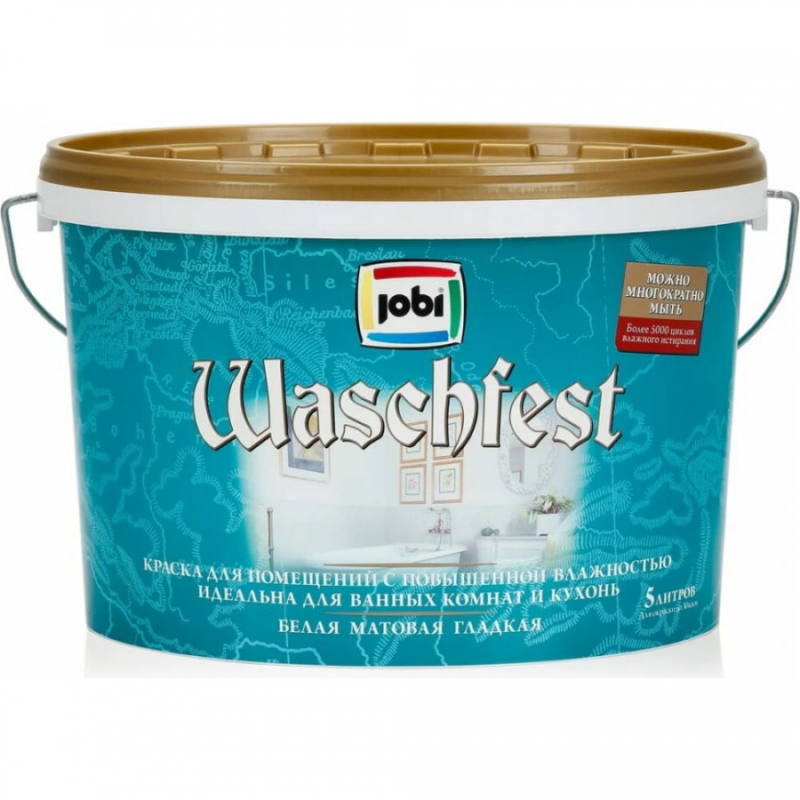 Краска для кухонь и ванных комнат JOBI WASCHFEST