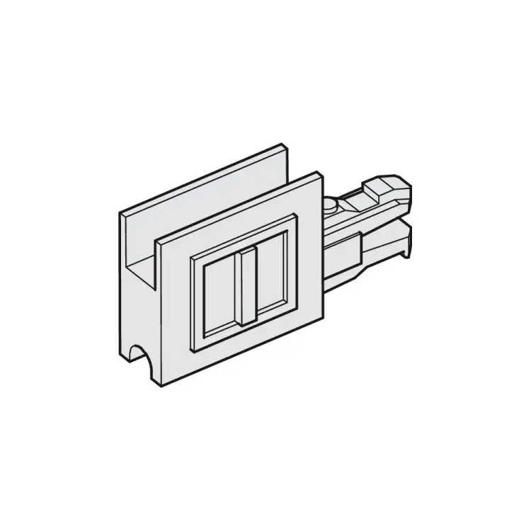 Пластиковая концевая заглушка Hafele Slido F-Line14 25A 415.13.010