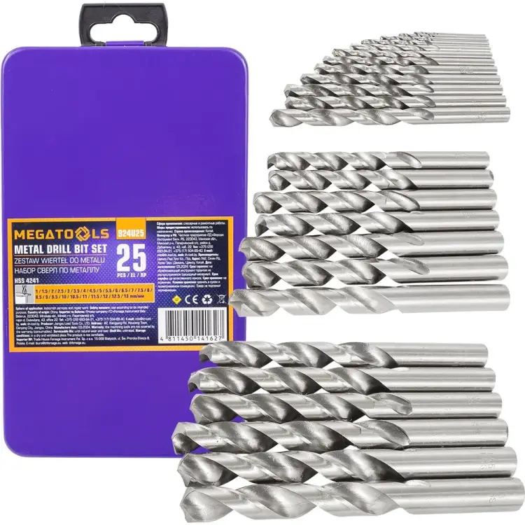 Сверла по металлу MEGATOOLS MT-924U25(60709)