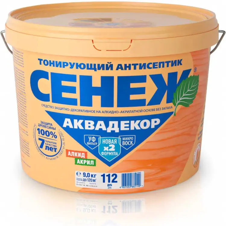 Антисептик для дерева СЕНЕЖ АКВАДЕКОР 11068