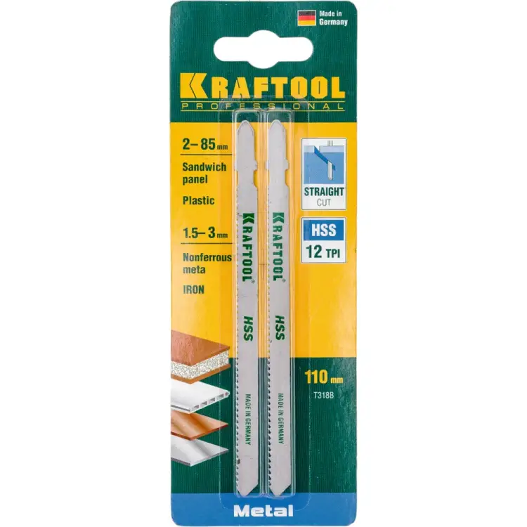Пилка для лобзика по металлу KRAFTOOL 159552-2 Пилка для лобзика по металлу KRAFTOOL 159552-2