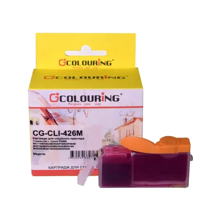 Струйный картридж для Canon PIXMA MX714/MX884/MX894/iP4840/iP4940 Colouring COLOURING CLI-426M CG_CLI-426M_M
