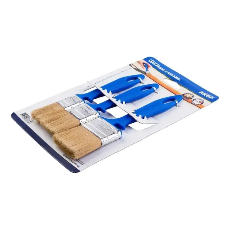 Набор кистей для работ с лаками Акор 4607044337657