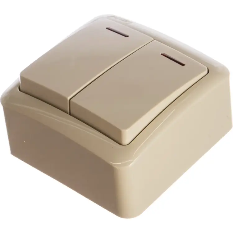 Двойной выключатель Lezard VIOLA 751-0300-112