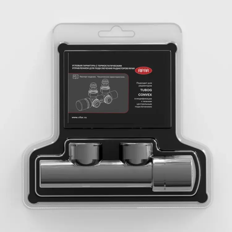 Угловая гарнитура для подключения радиаторов RIFAR R.Ad.L02