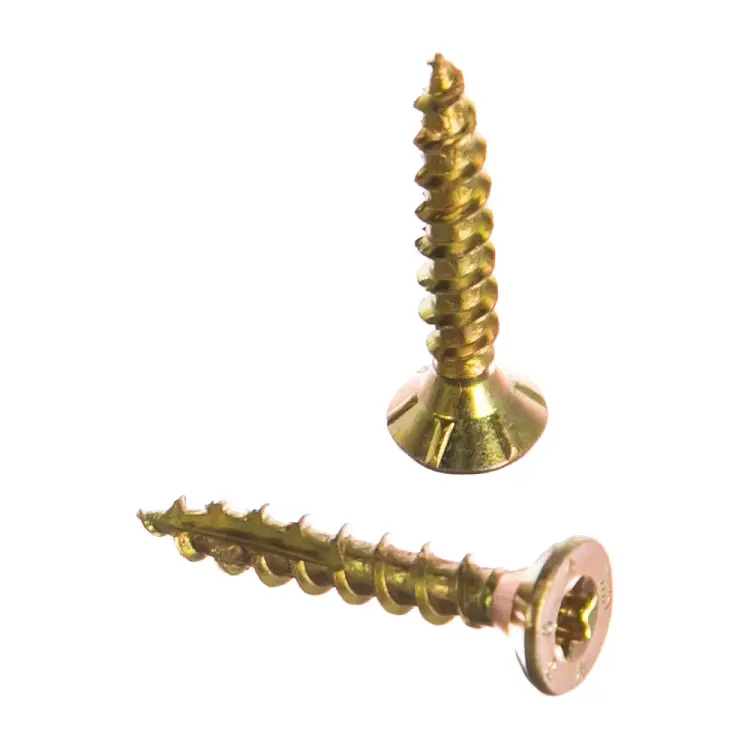 Потайной желтопассинированный конструкционный шуруп для дерева ЕВРОПАРТНЕР 5.0х30 (20 шт.) T2 0656 1