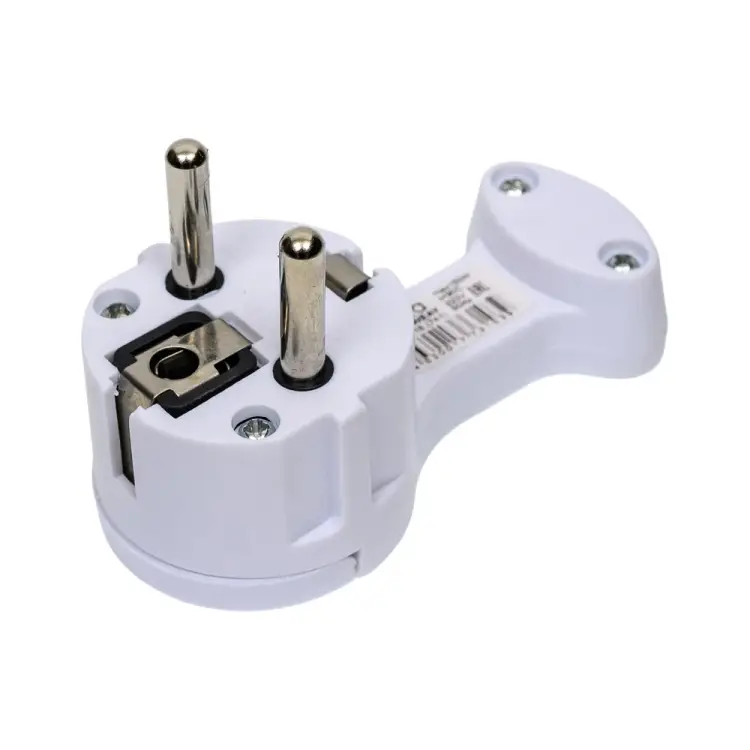 Плоская вилка угловая Ecola base AEPL1WEAY