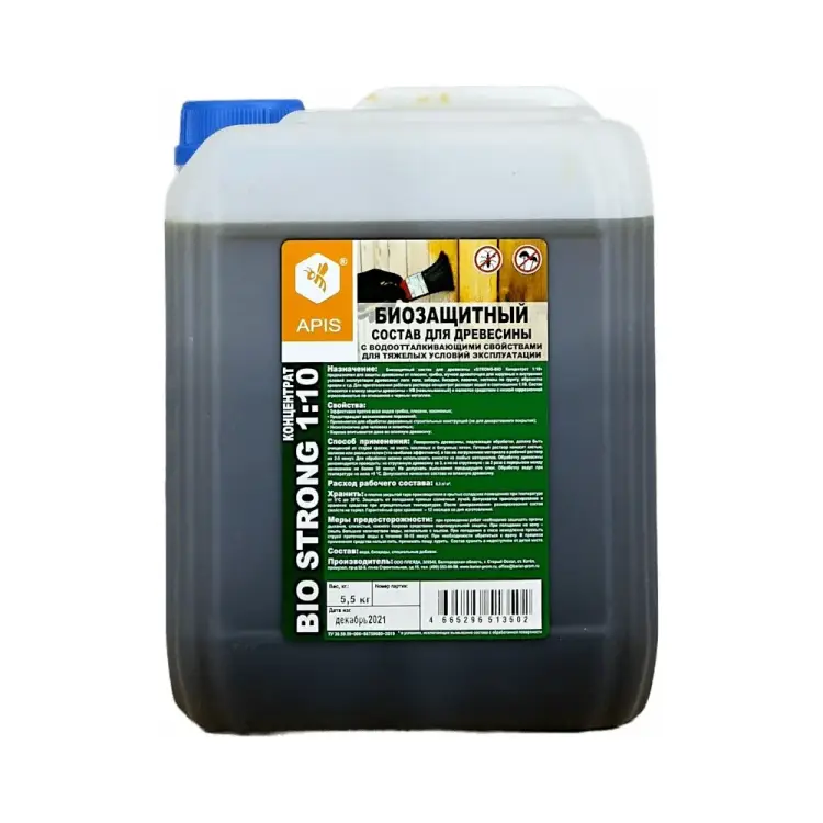 Биозащитный состав для древесины APIS Strong-bio 4665296512277