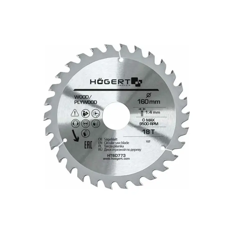 Диск пильный по дереву HOEGERT TECHNIK HT6D773 Диск пильный по дереву HOEGERT TECHNIK HT6D773