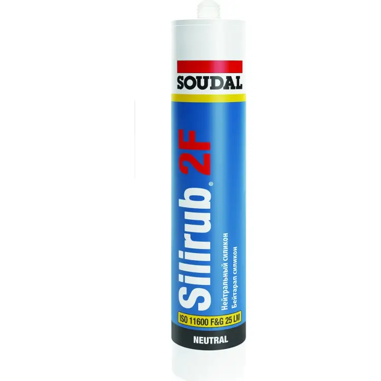 Нейтральный силиконовый герметик Soudal Силируб 2 F 157057 Нейтральный силиконовый герметик Soudal Силируб 2 F 157057