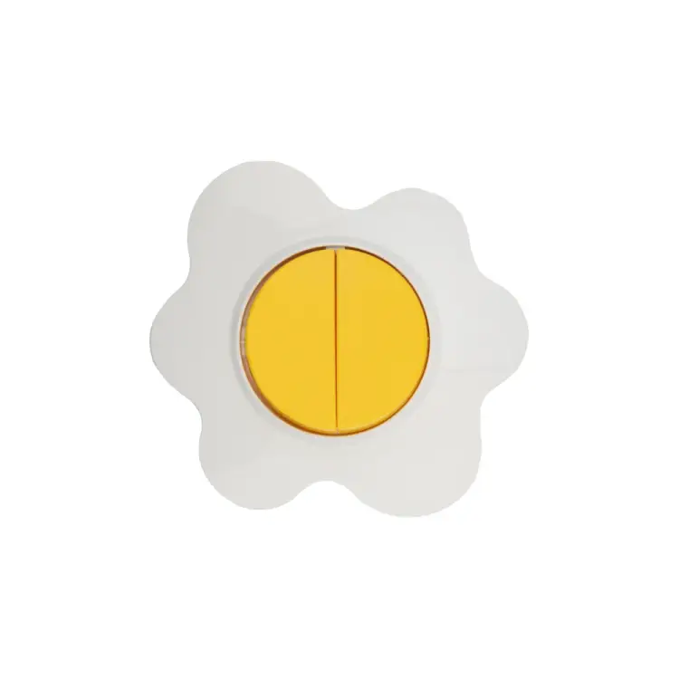 Двухклавишный выключатель KRANZ Яичница KR-78-0630