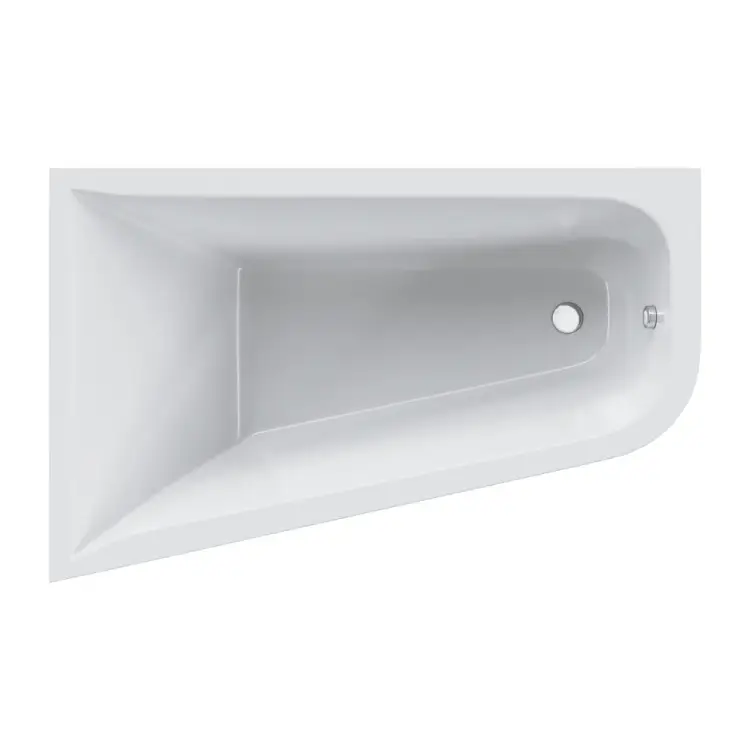 Ассиметричная левосторонняя акриловая ванна AM.PM spirit W72A-160L100W-A2
