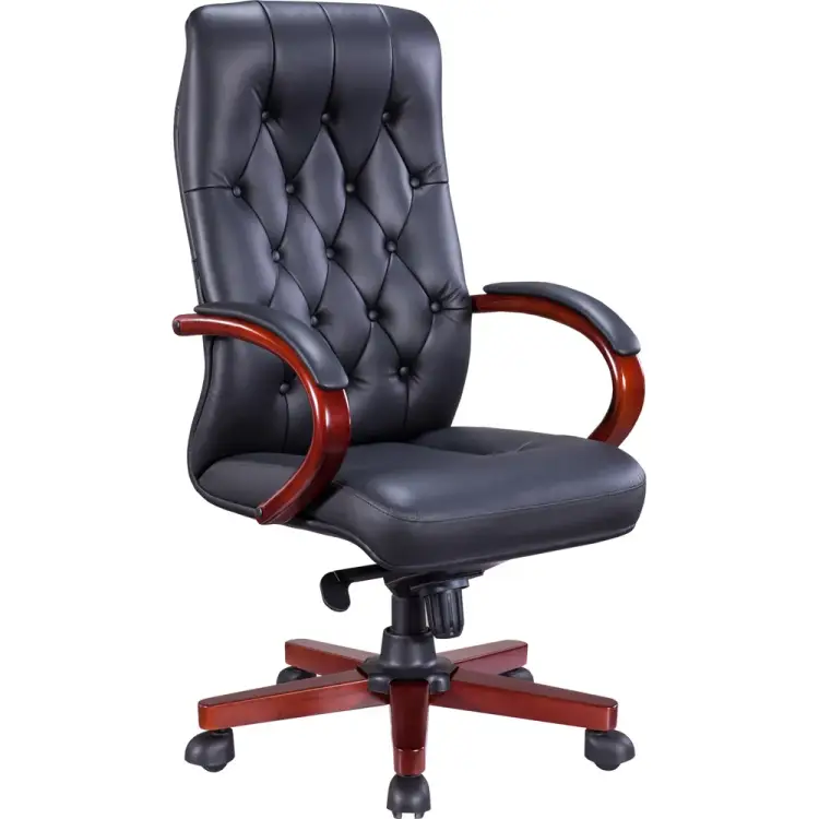 Кресло EVERPROF Monaco Wood EP-082 W PU Black