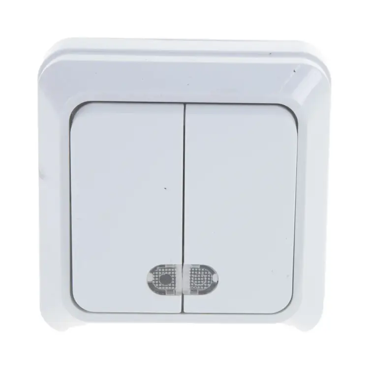 Двухклавишный выключатель IN HOME BOLLETO 7123 4680005959778