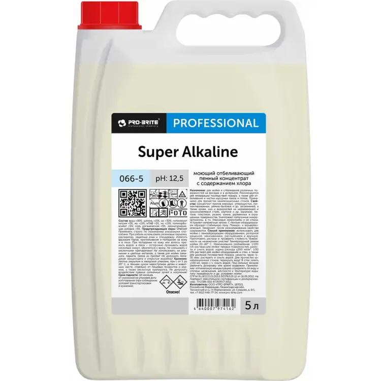 Отбеливающее моющее средство от последствий пожара PRO-BRITE SUPER ALKALINE 066-5