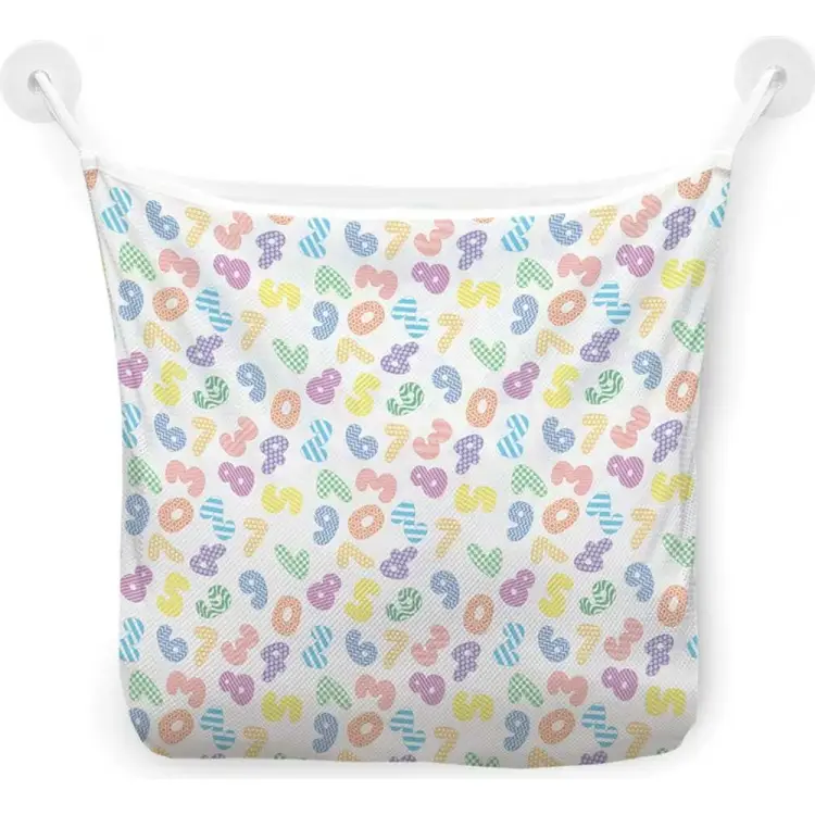 Настенная сетка-органайзер для ванной для игрушек JOYARTY Геометрические цифры tgb_51826