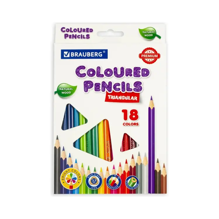 Цветные карандаши BRAUBERG PREMIUM 181652