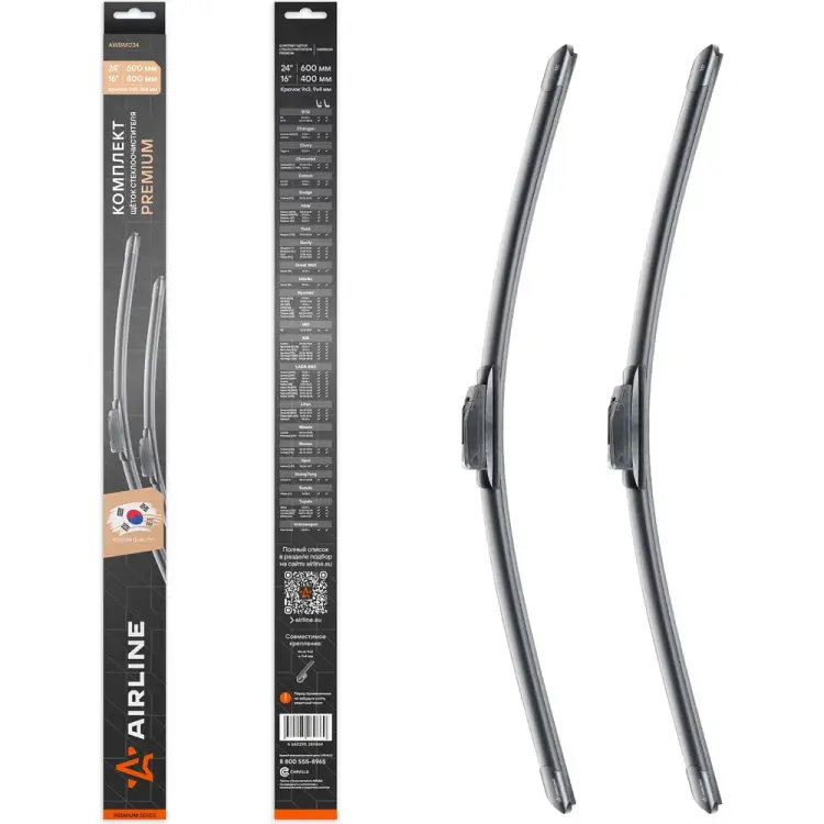Комплект щеток стеклоочистителя Airline PREMIUM AWBM034