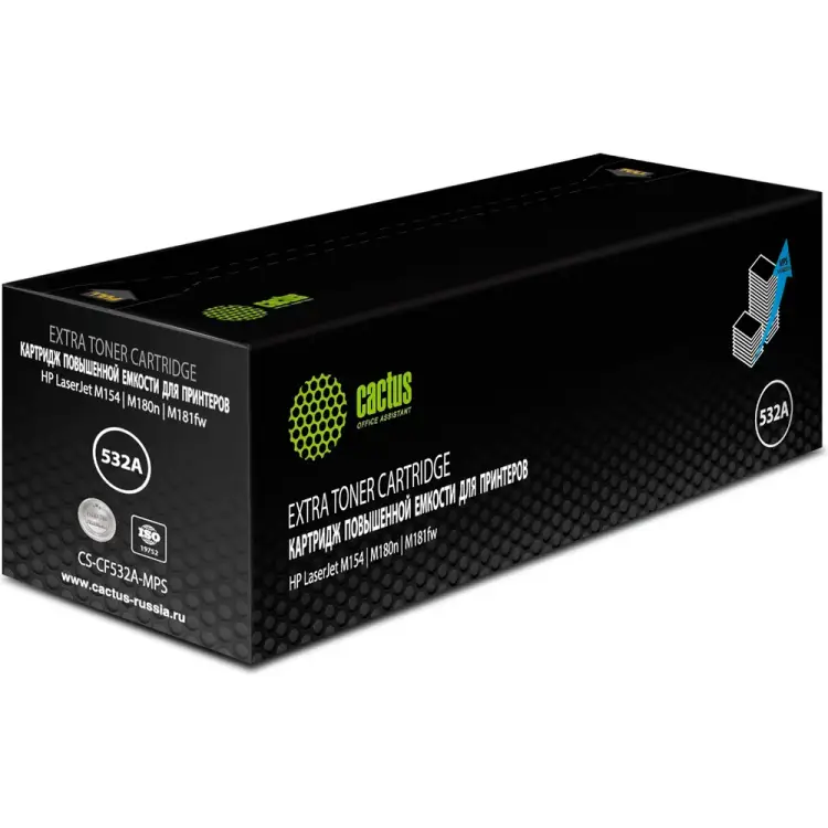 Лазерный картридж для hp laserjet m154/m180n/m181fw Cactus cf532x 1521909 Лазерный картридж для hp laserjet m154/m180n/m181fw Cactus cf532x 1521909