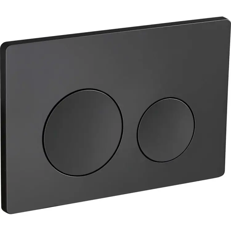 Кнопка слива RGW черный, двойной смыв SWH-07B 68420007-04