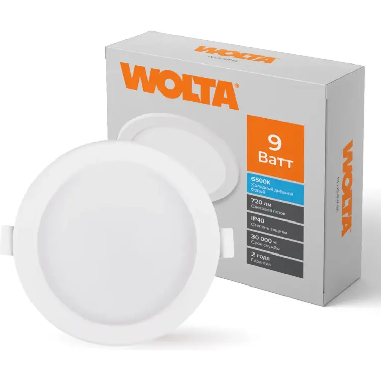 Светодиодный светильник Wolta DLUS-9W-6K