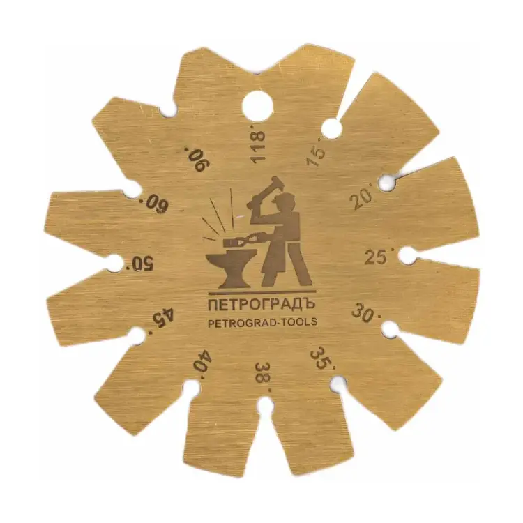 Круглый угломер для проверки заточки инструментов Петроградъ М00017823