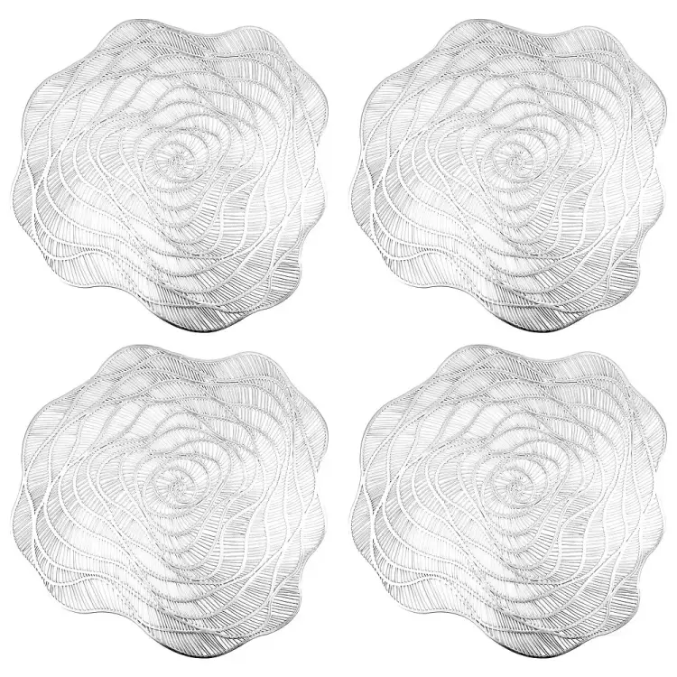 Набор сервировочных салфеток Nouvelle Серебряная роза 9903301-2-Н4