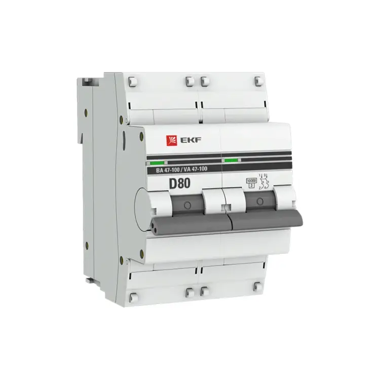 Выключатель автоматический EKF PROxima ВА 47-100 mcb47100-2-80D-pro