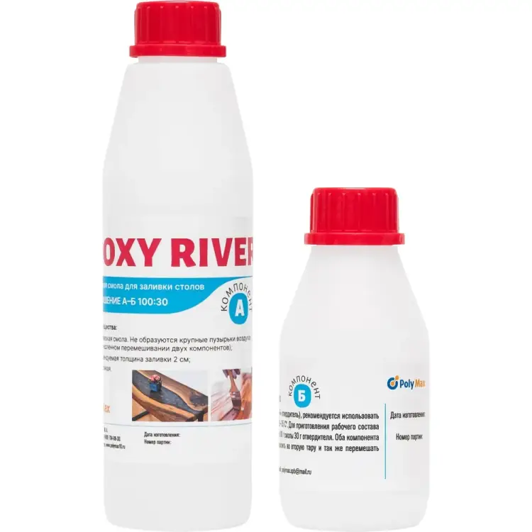 Прозрачная смола для заливки Poly max Epoxy River ER1