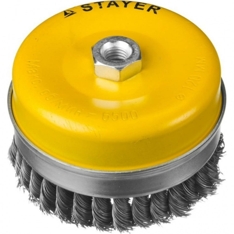 Усиленная чашечная щетка для ушм STAYER PROFESSIONAL