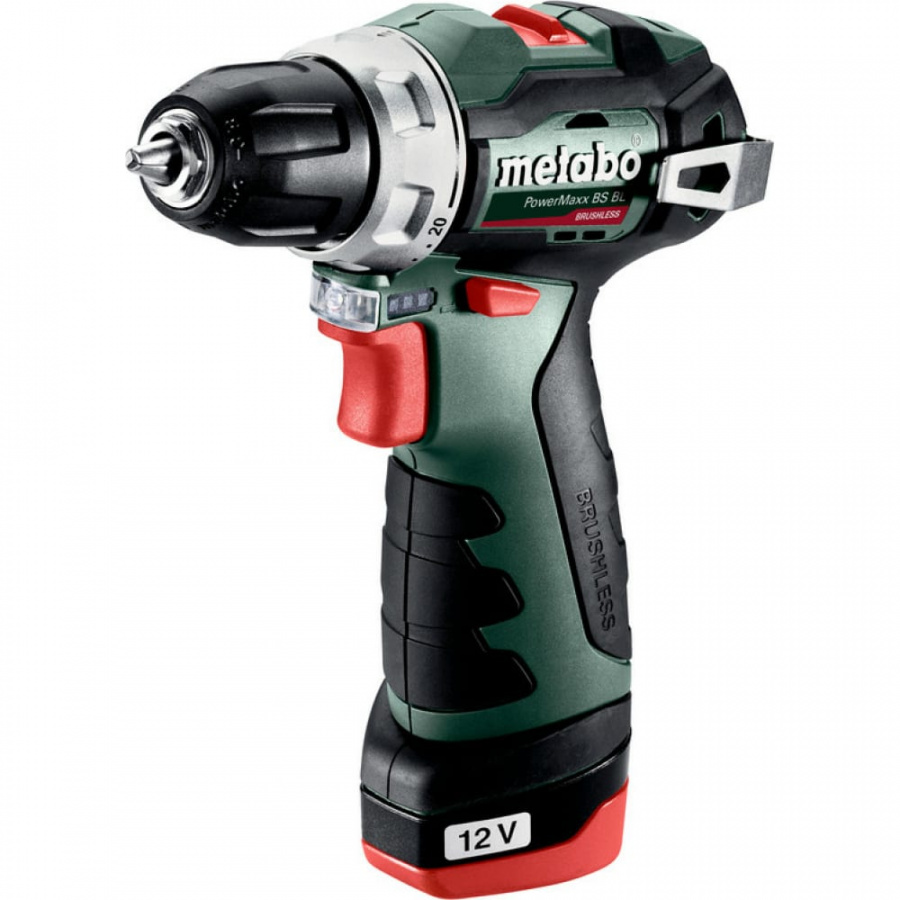 Бесщеточная аккумуляторная дрель-шуруповерт Metabo PowerMaxx BS BL