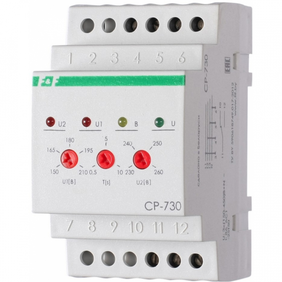 Реле напряжения Евроавтоматика F&F CP-730