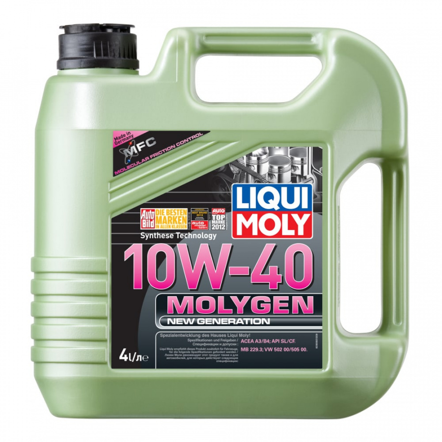Синтетическое моторное масло LIQUI MOLY Molygen New Generation 10W-40 SL/CF;A3/B4