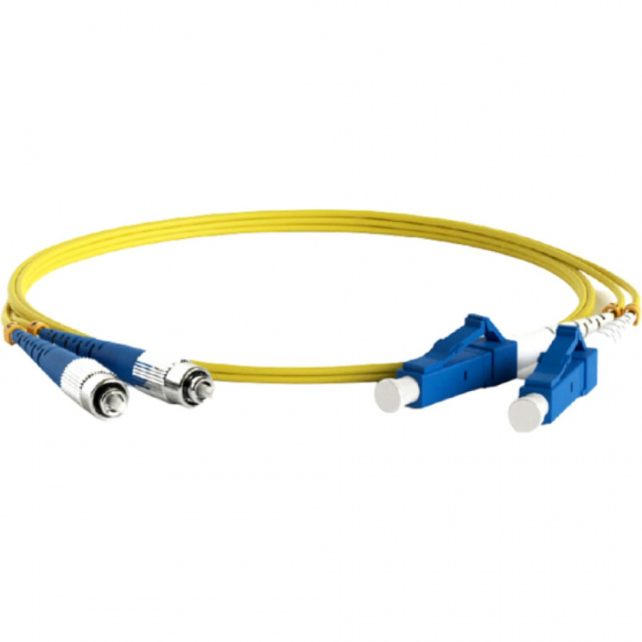 Волоконно-оптический шнур Hyperline FC-D2-9-FC/UR-LC/UR-H-15M-LSZH-YL