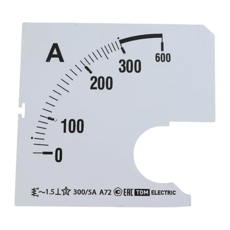 Шкала для А72 Х/5А TDM ELECTRIC Ш72 SQ1102-0198