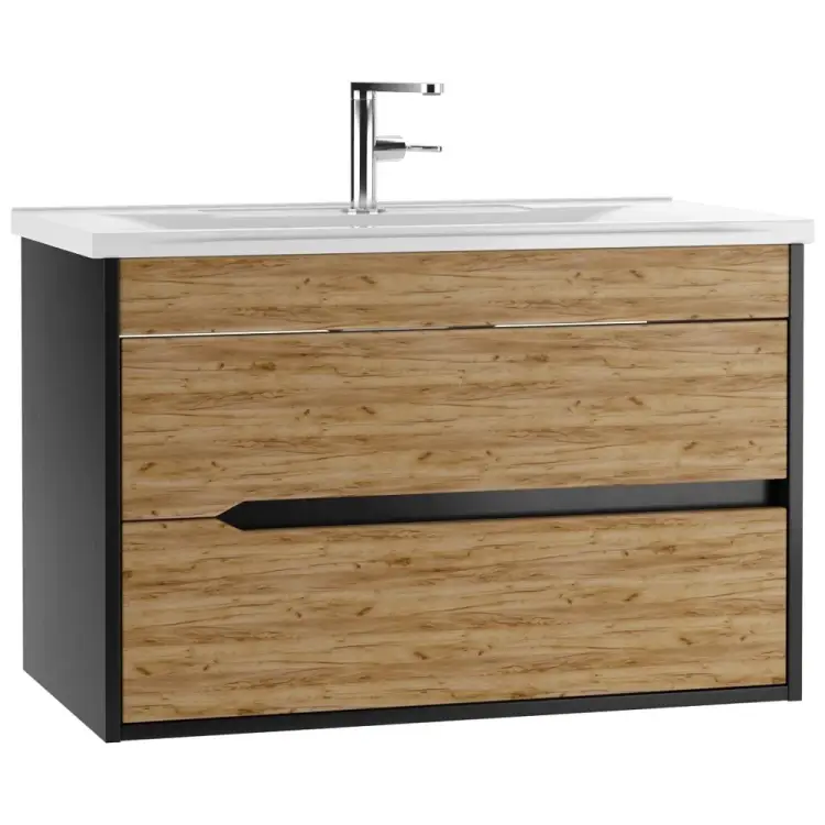 Подвесная тумба под умывальник Elena 80 Домино Karat DK3202T Подвесная тумба под умывальник Elena 80 Домино Karat DK3202T